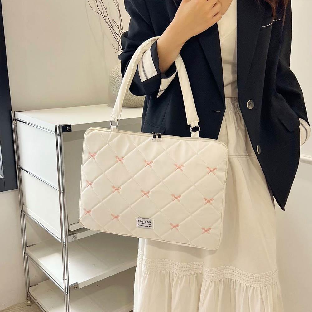 Laptop Sleeve - Darbeye Dayanıklı Laptop Çantası Sevimli Fiyonklu