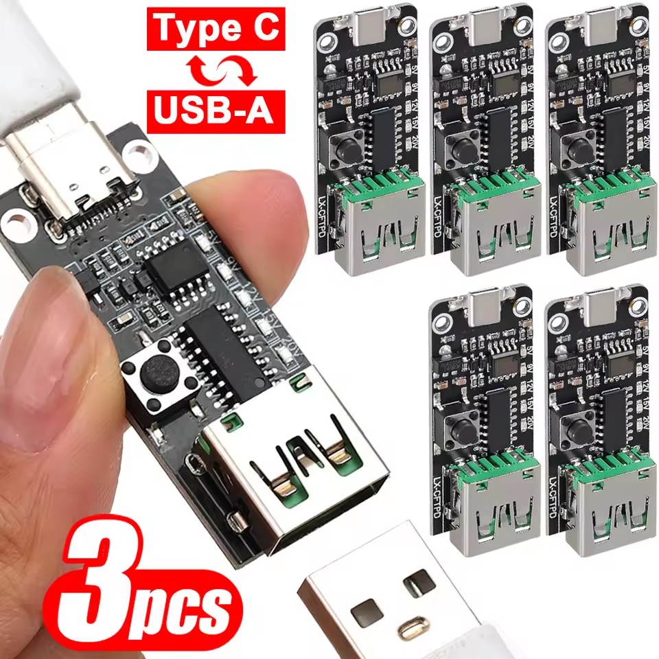 Usb C Hub - 1-3 Adet USB-C 5A PD Tetikleyici