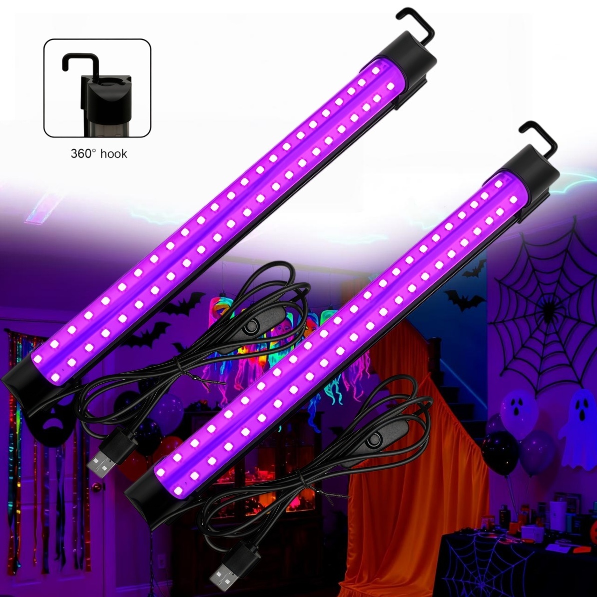 Usb Hub - 5W/10W USB Fişli UV LED Siyah
