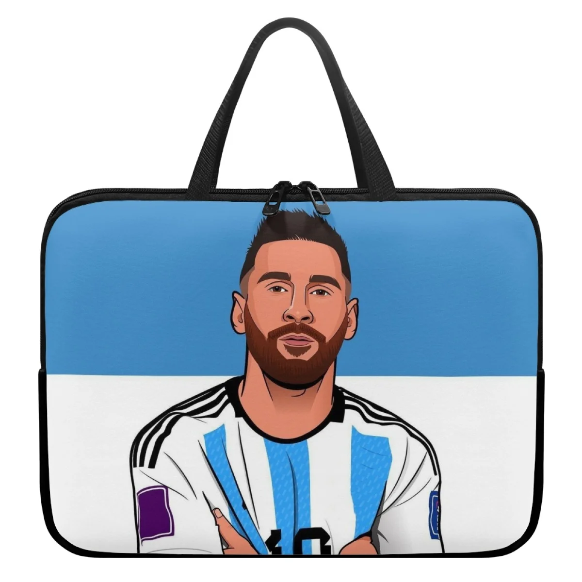 Laptop Sleeve - Kadınlar İçin Laptop Çantası, Futbol Yıldızı