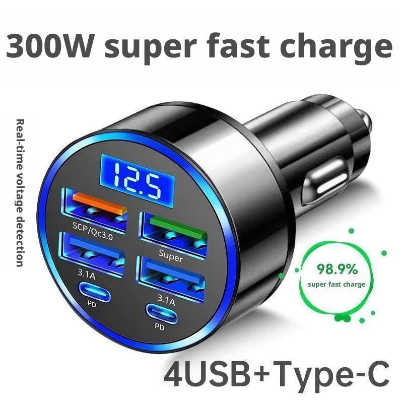 300W PD Araç Şarj Cihazı 6 Por - Usb C Hub incelemesi ve fiyatı